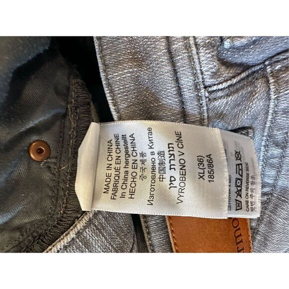 Marmot Straight Leg Jeans Gray Wash Men’s Sz 36x32 - Picture 6 of 6